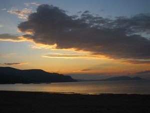 Vue de la plage de Zebibako
